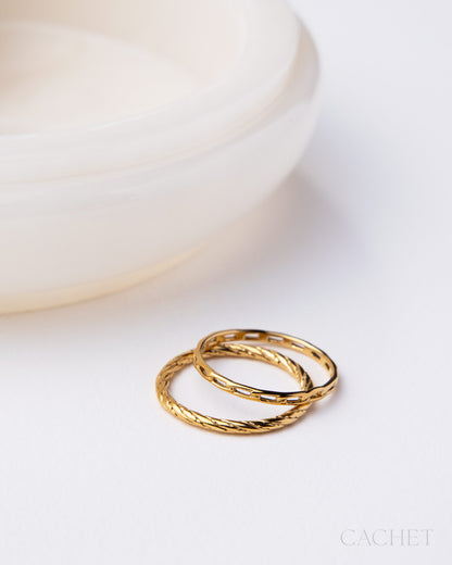 Trace d'Or - Cachet ring - Cachet by Paparazzi