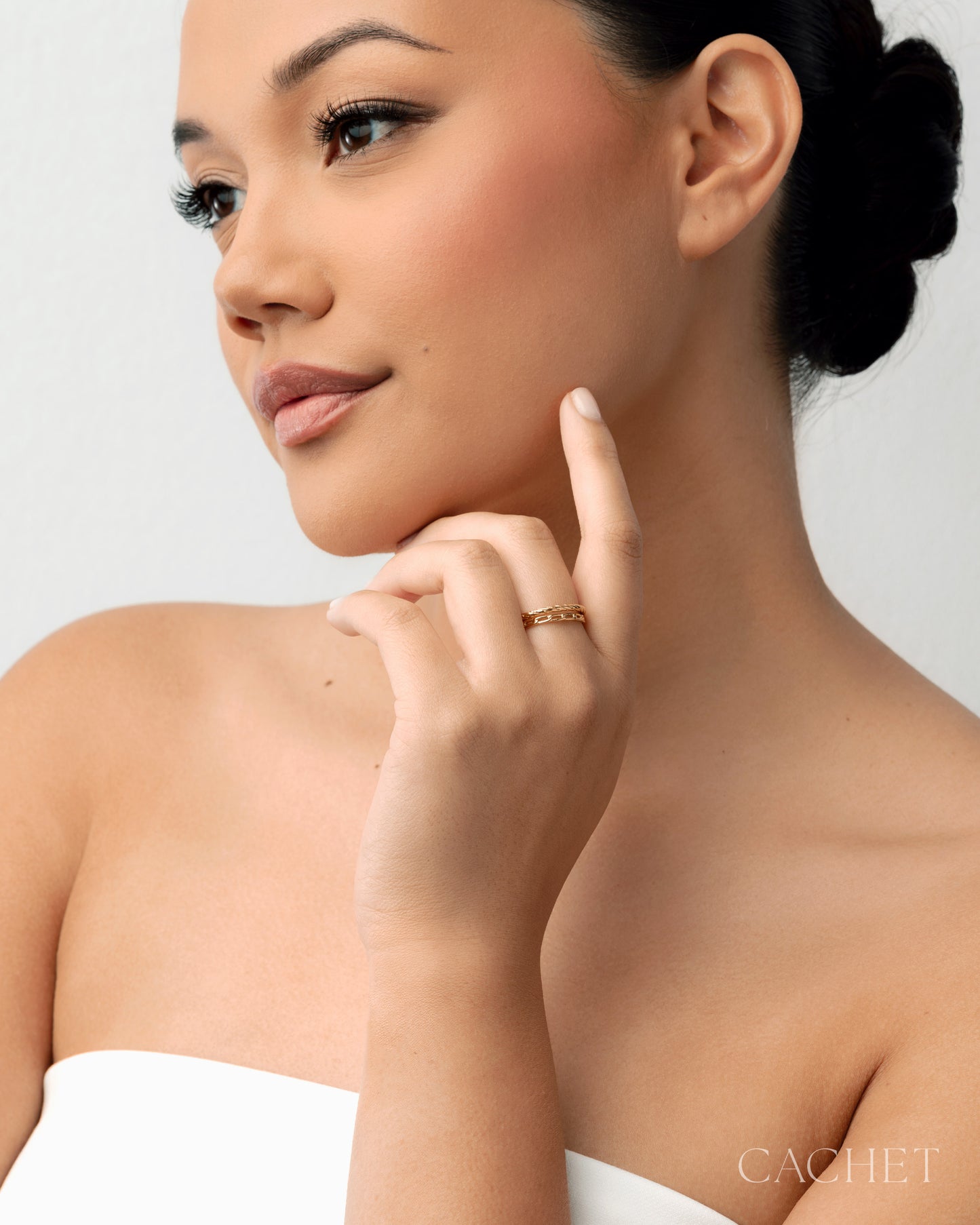 Trace d'Or - Cachet ring - Cachet by Paparazzi