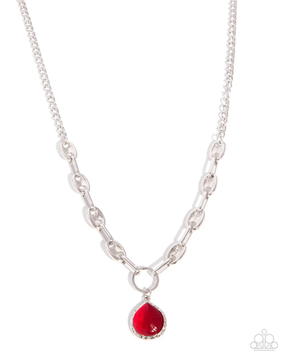 Traditional Tale - red - Paparazzi necklace