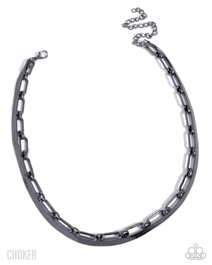 Traditional Test - black - Paparazzi necklace