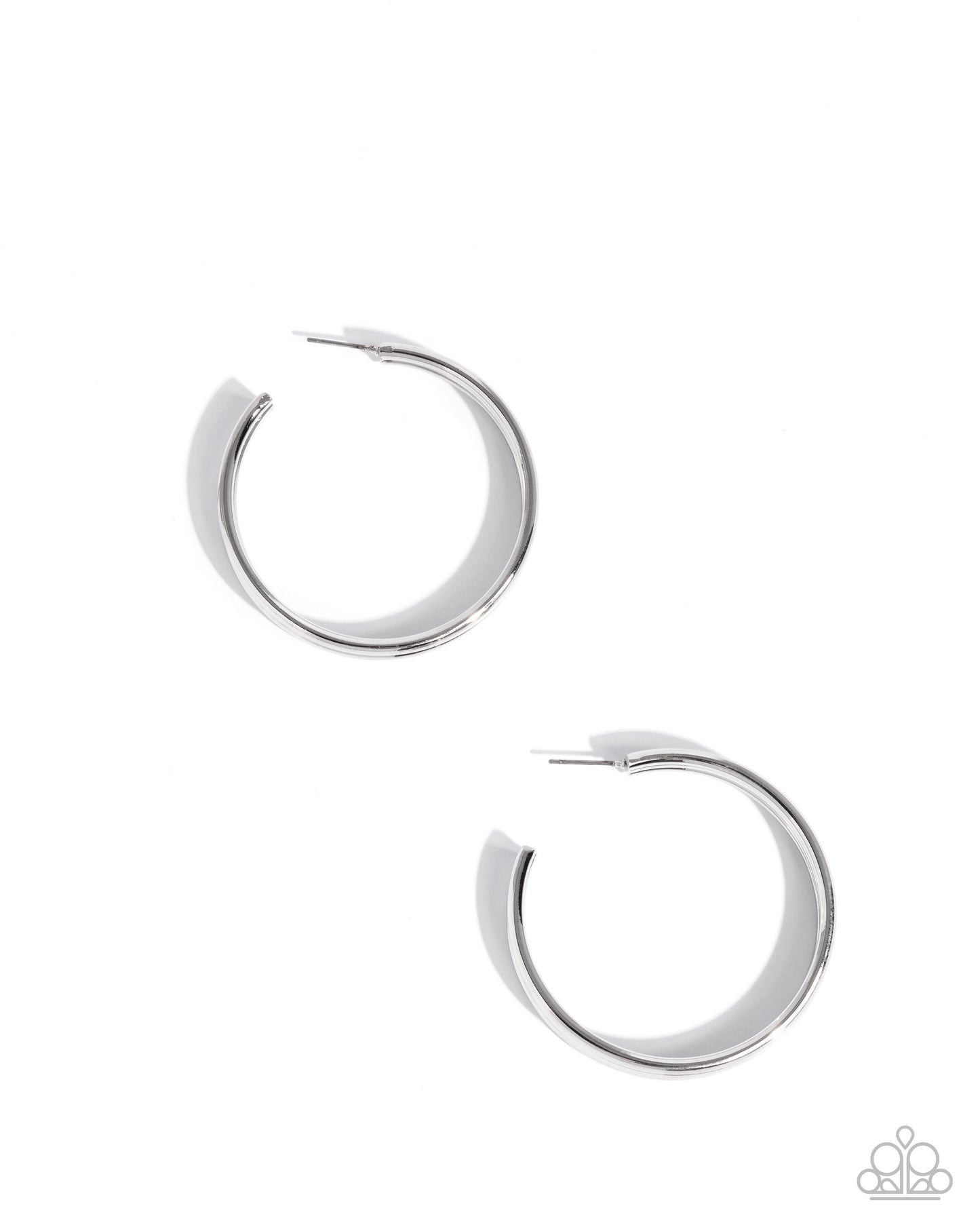 Traditional Trio - silver - Paparazzi earrings