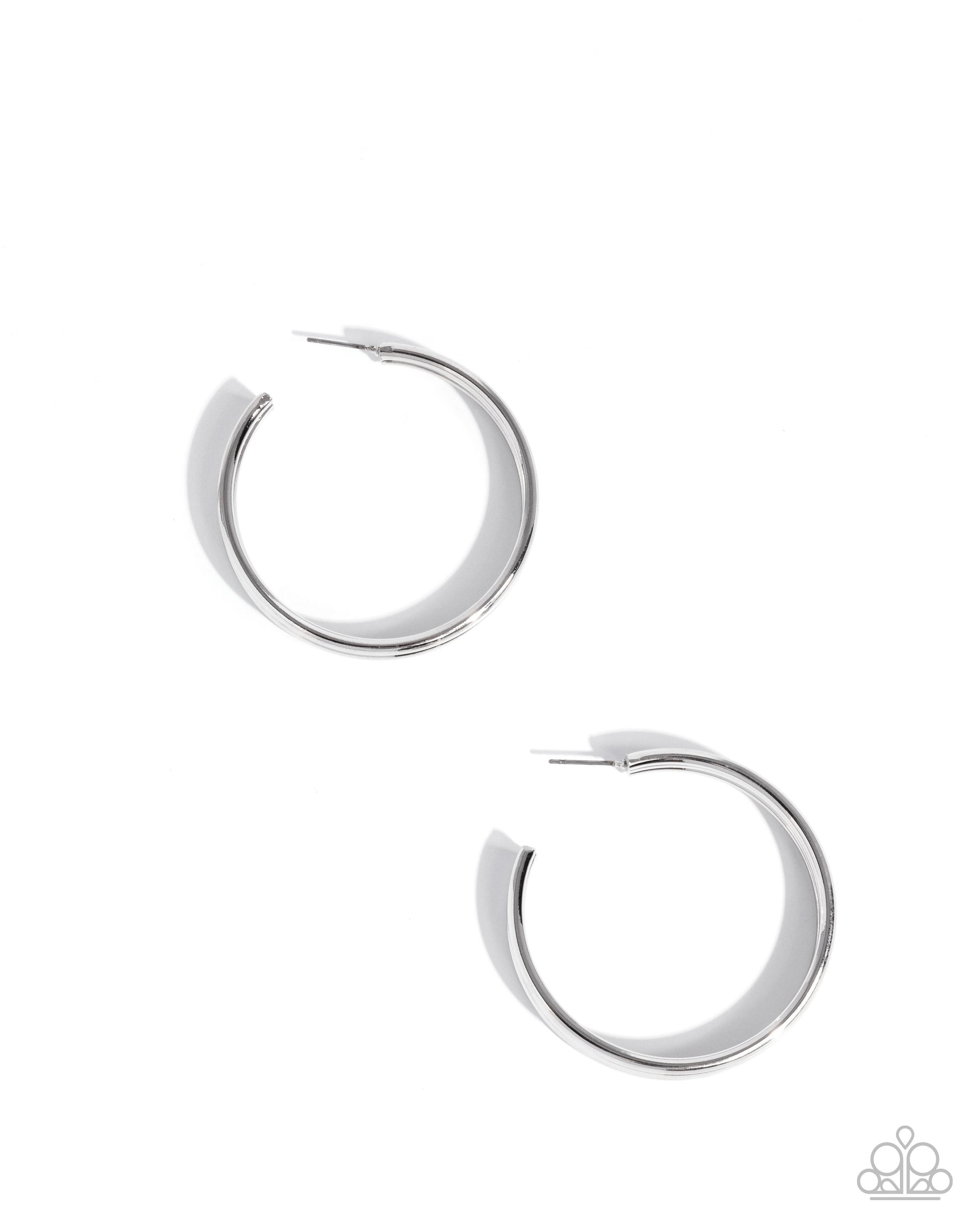 Traditional Trio - silver - Paparazzi earrings
