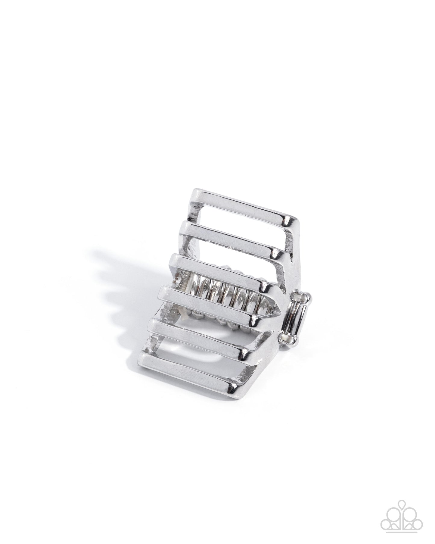 Trailblazing Tiers - silver - Paparazzi ring