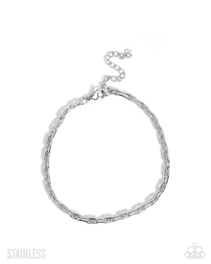 Trailblazing Tourist - silver - Paparazzi MENS bracelet