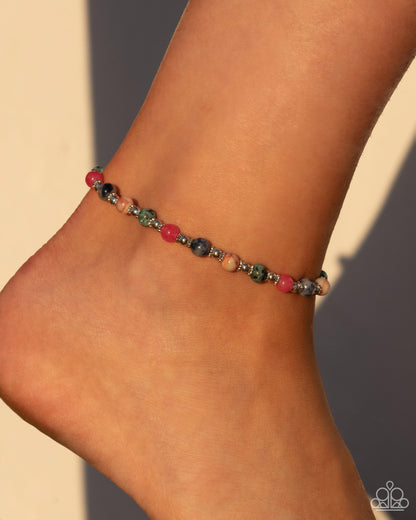 Tranquil Tribute - multi - Paparazzi anklet