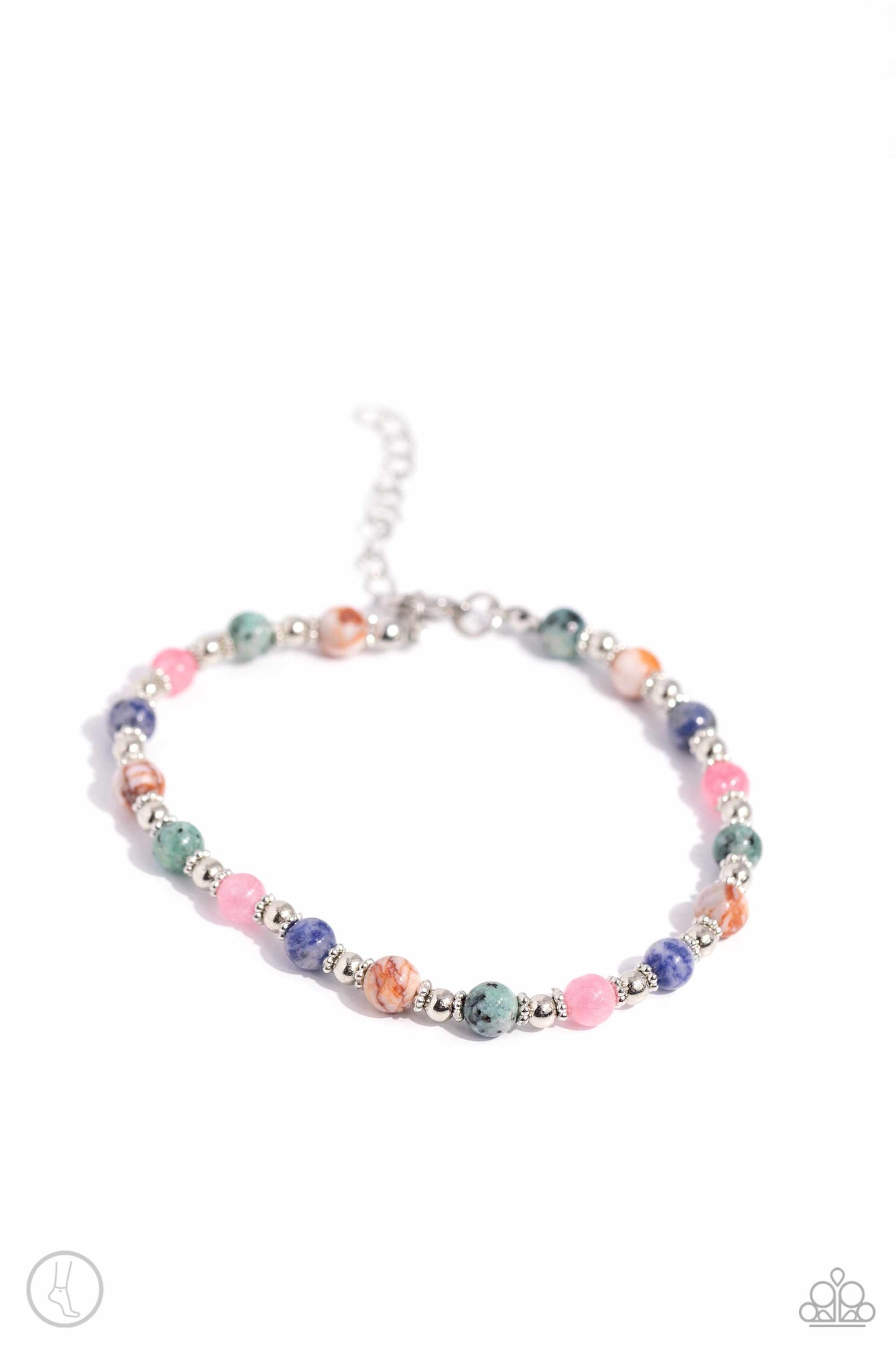 Tranquil Tribute - multi - Paparazzi anklet