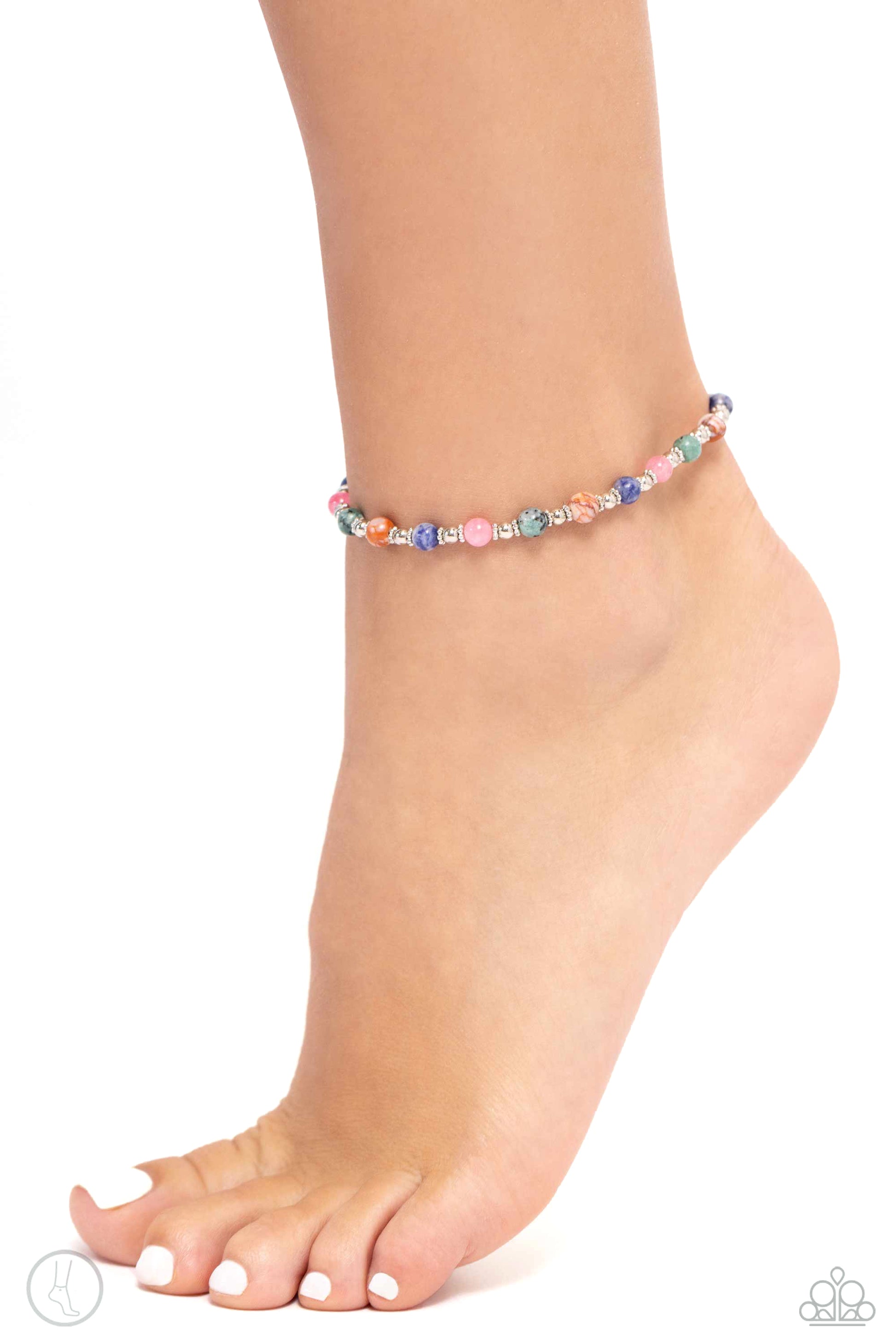 Tranquil Tribute - multi - Paparazzi anklet