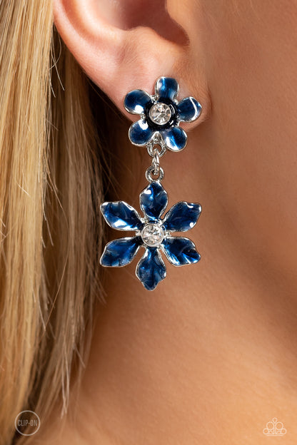 Transparent Talent - blue - Paparazzi CLIP ON earrings