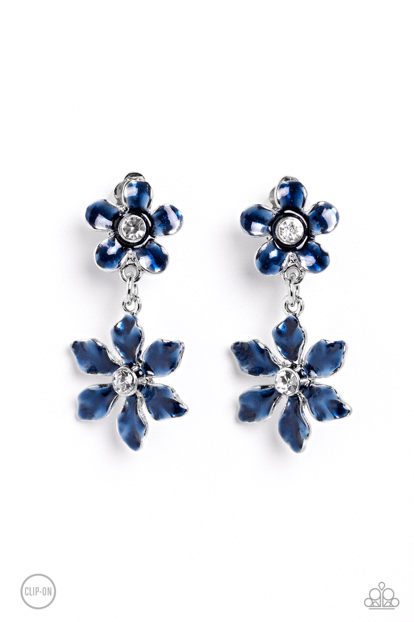 Transparent Talent - blue - Paparazzi CLIP ON earrings