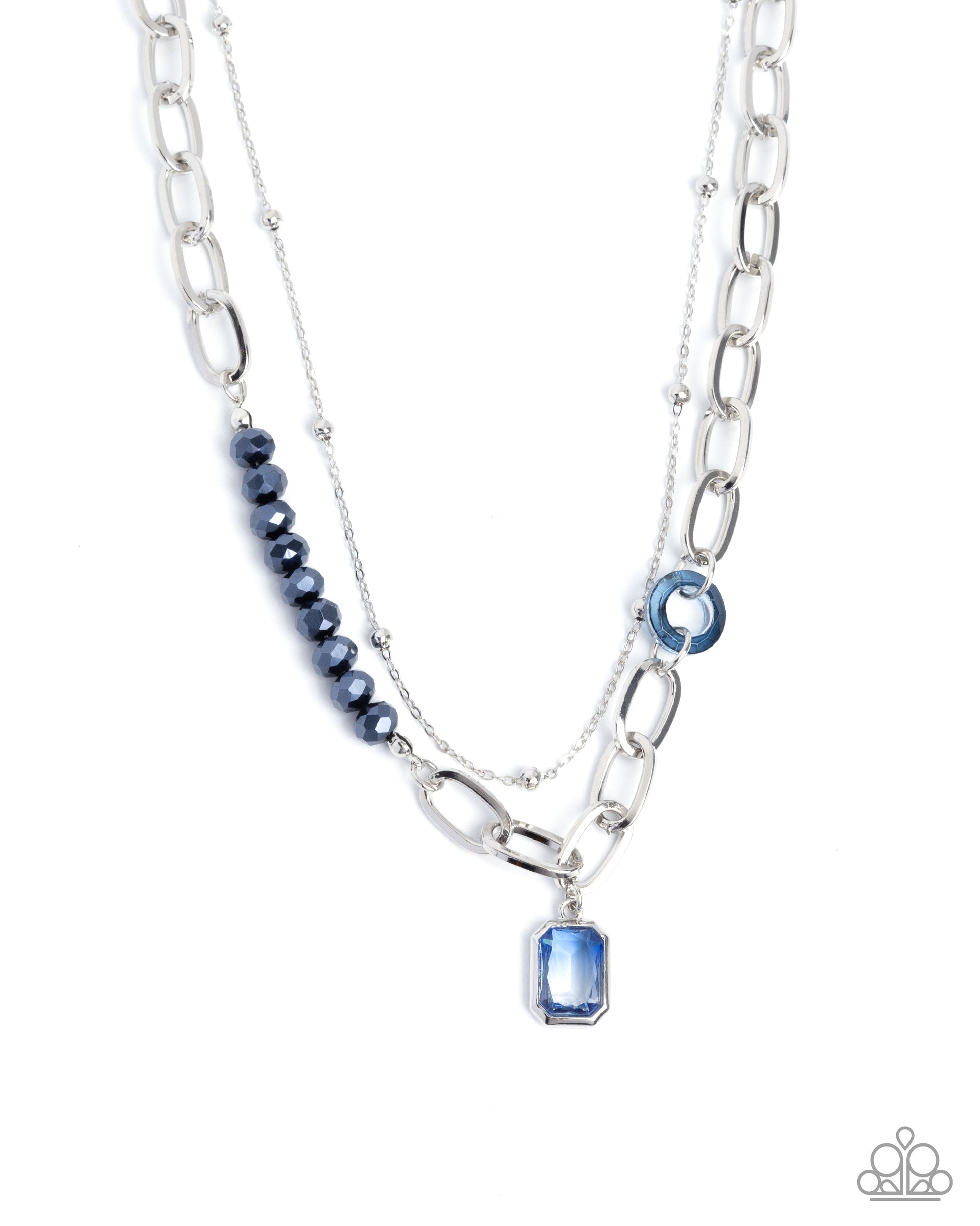 Transparent Tapestry - blue - Paparazzi necklace