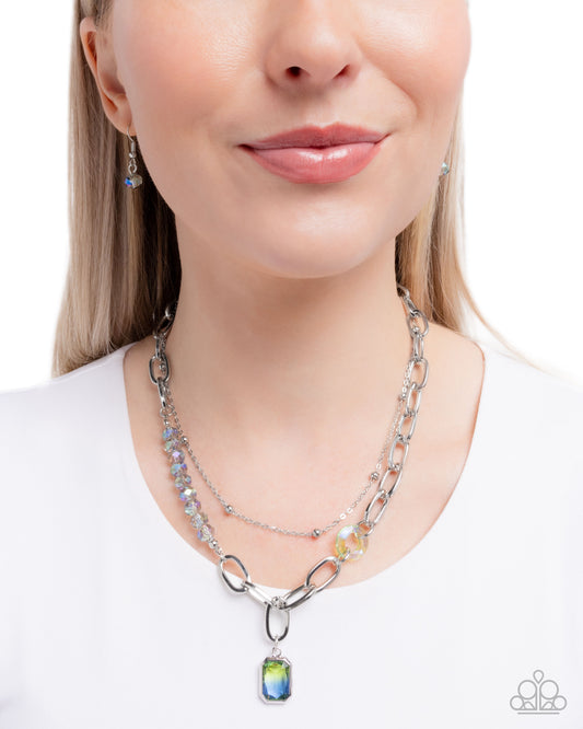 Transparent Tapestry - green - Paparazzi necklace