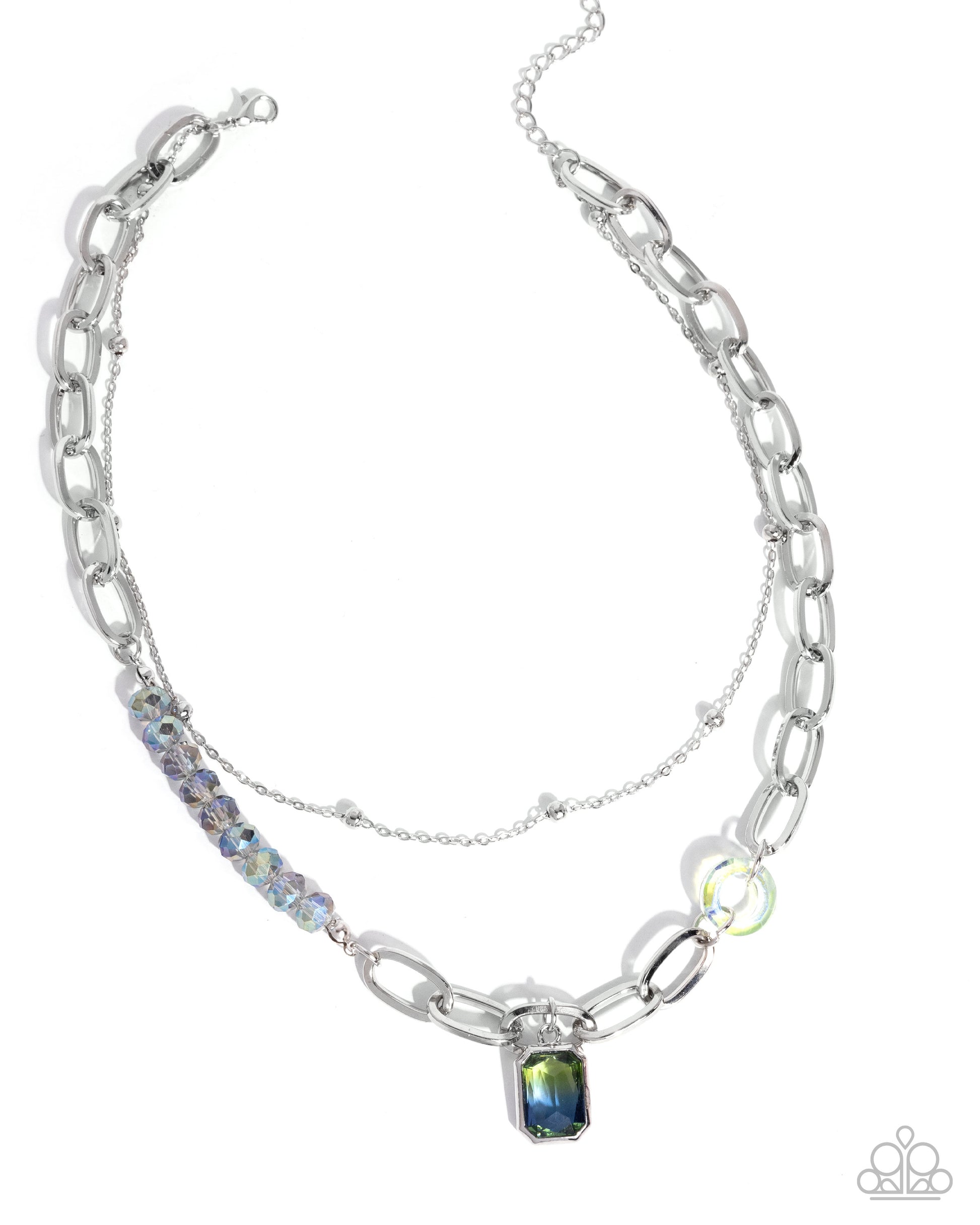 Transparent Tapestry - green - Paparazzi necklace