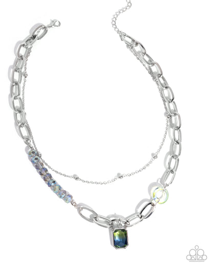 Transparent Tapestry - green - Paparazzi necklace
