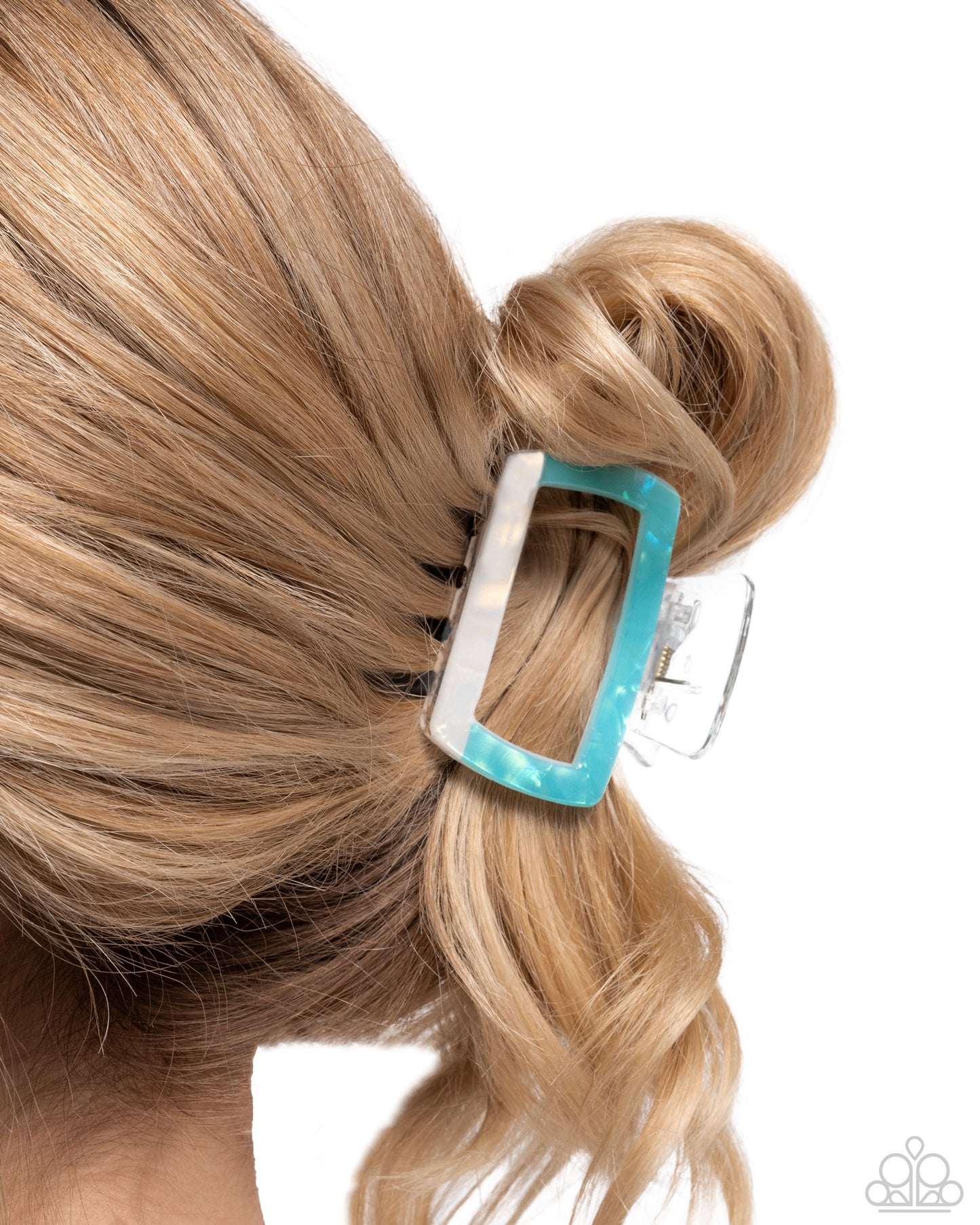 Transparent Texture - blue - Paparazzi hair clip