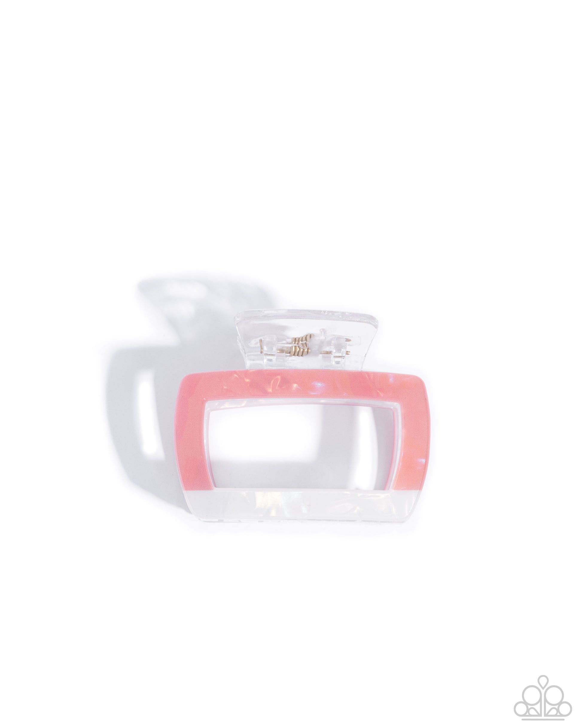 Transparent Texture - orange - Paparazzi hair clip