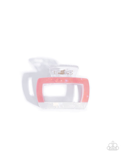 Transparent Texture - orange - Paparazzi hair clip