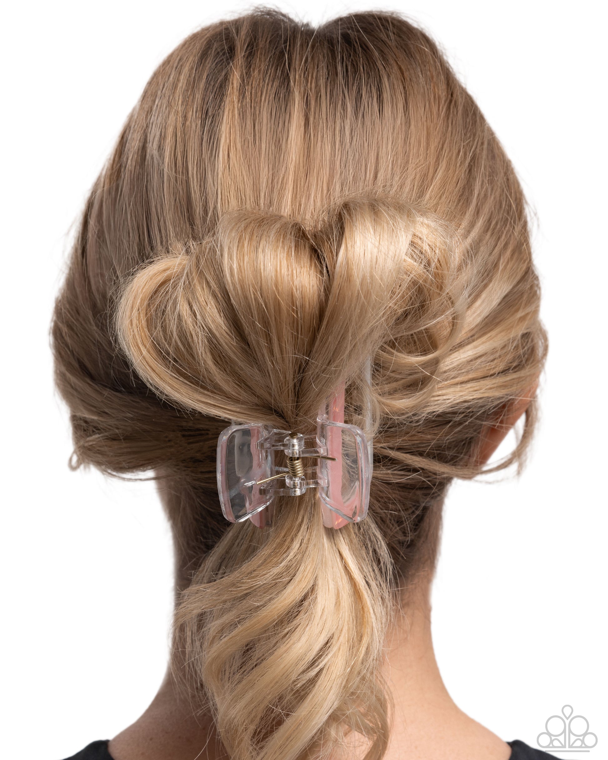 Transparent Texture - orange - Paparazzi hair clip