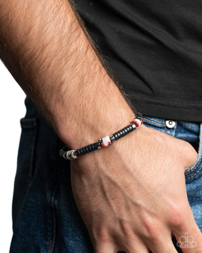 Travel Tapestry - red - Paparazzi MENS bracelet
