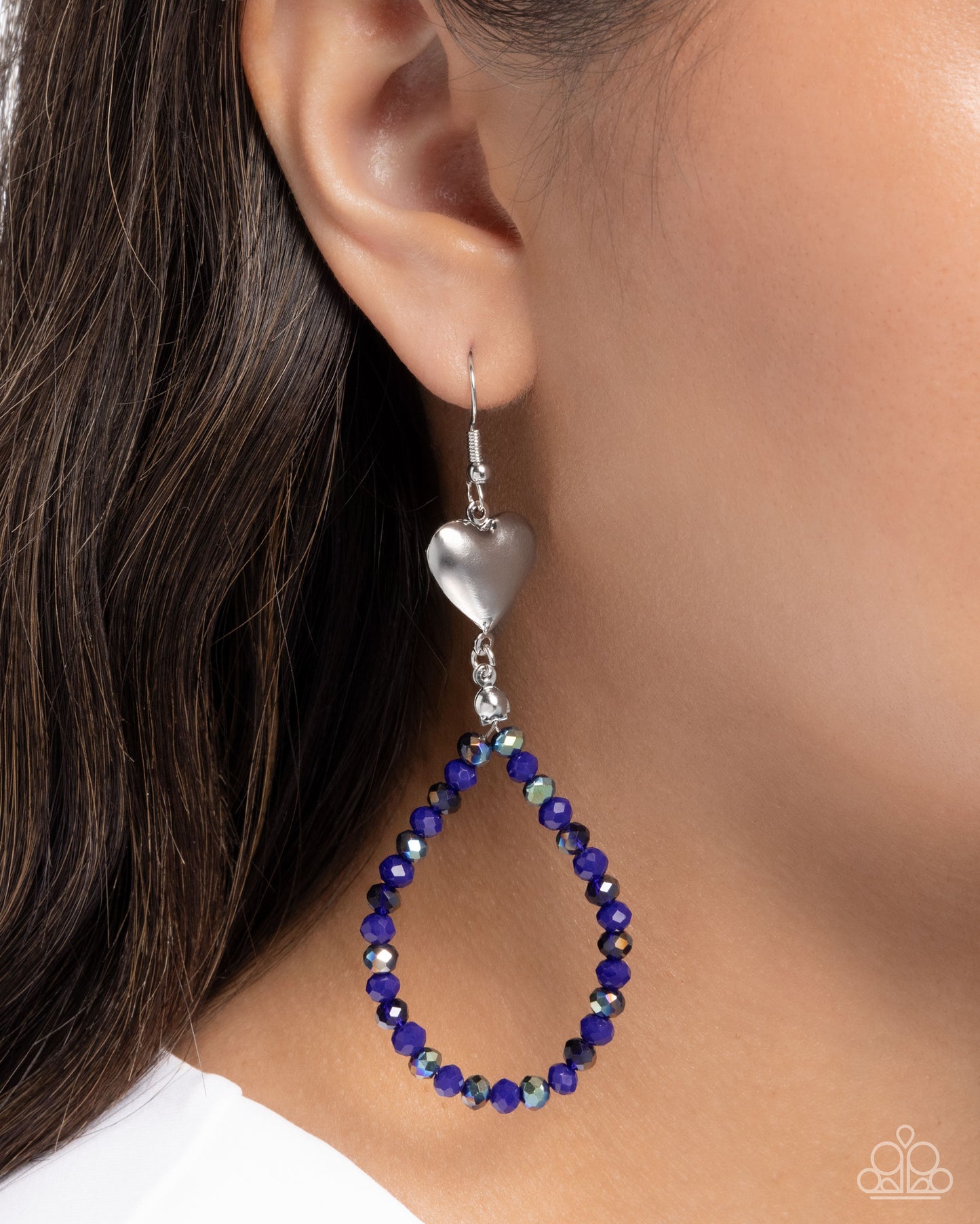 Treasured Teardrops - blue - Paparazzi earrings