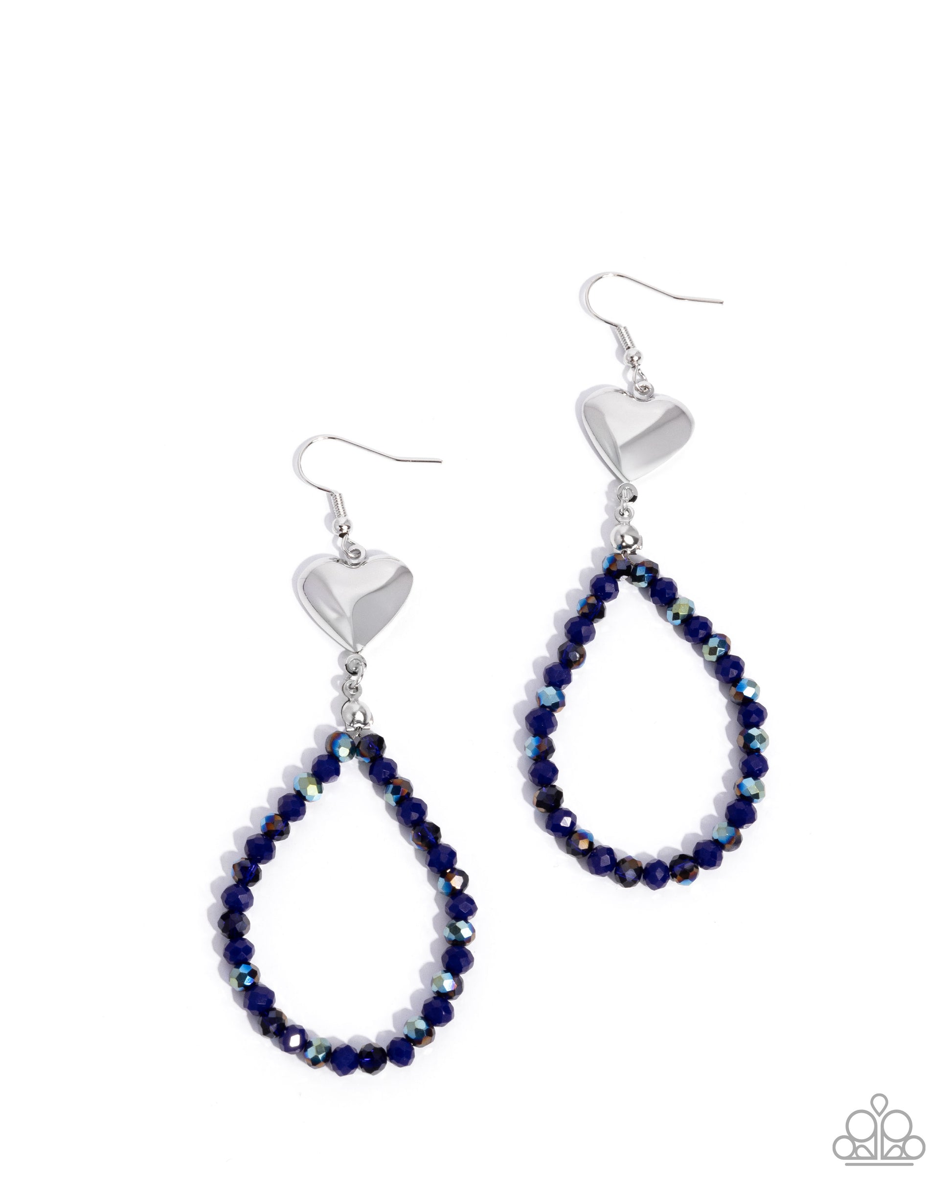 Treasured Teardrops - blue - Paparazzi earrings