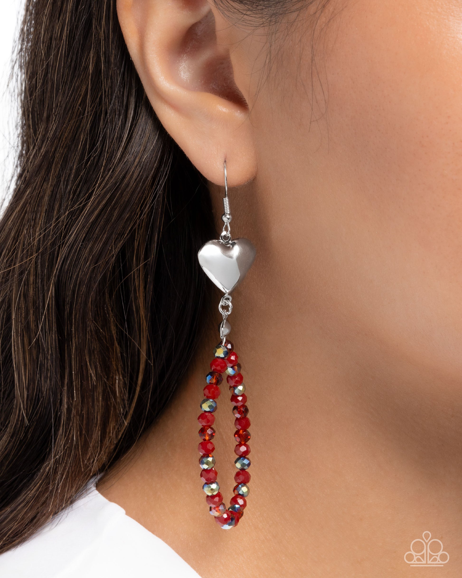 Treasured Teardrops - red - Paparazzi earrings