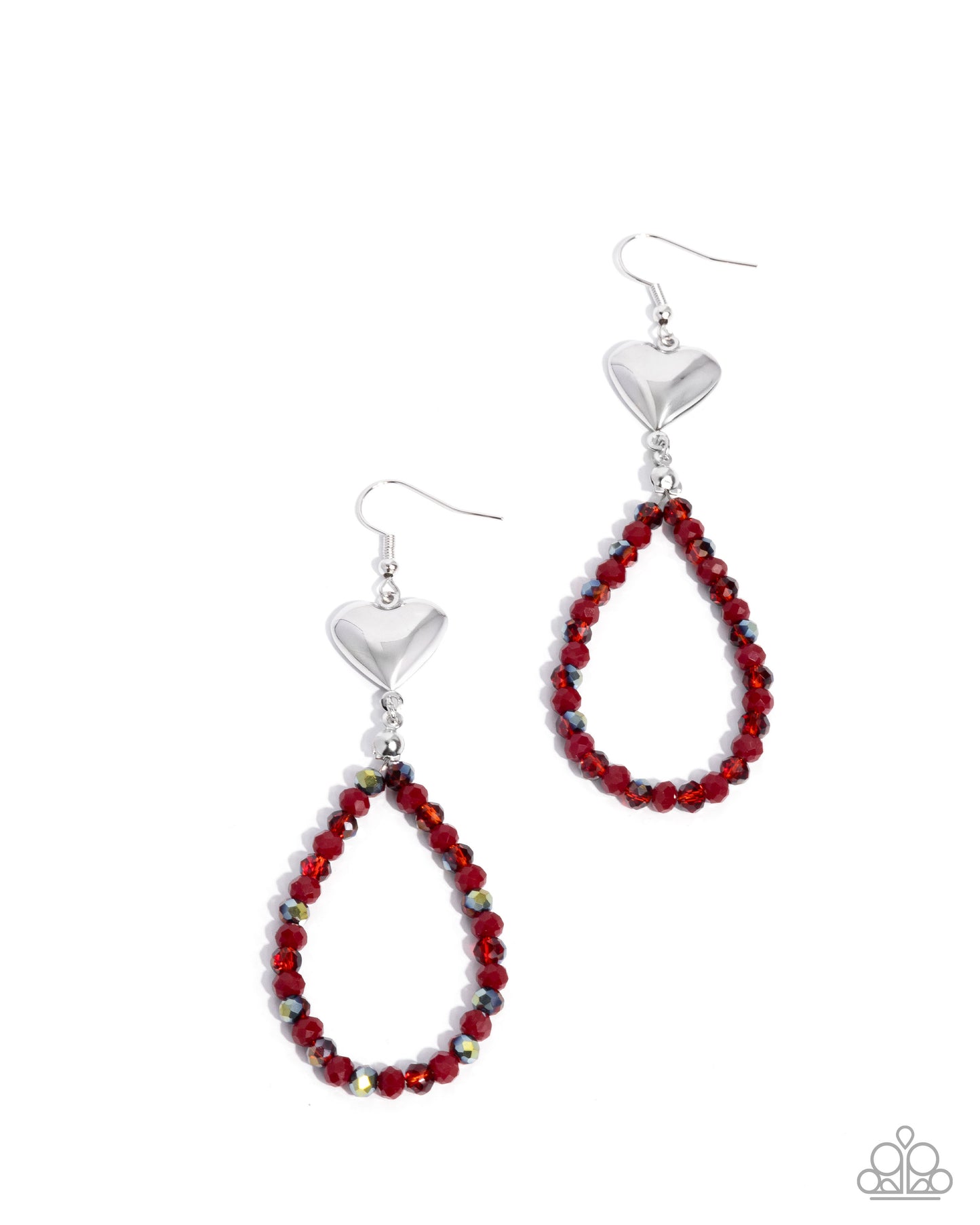Treasured Teardrops - red - Paparazzi earrings
