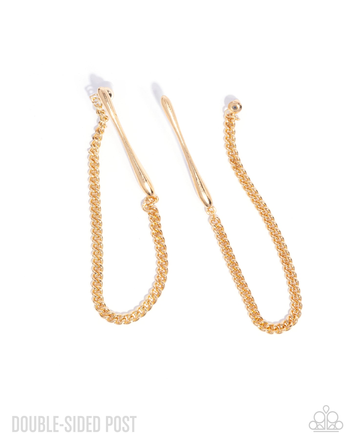 Trenchant Tease - gold - Paparazzi earrings
