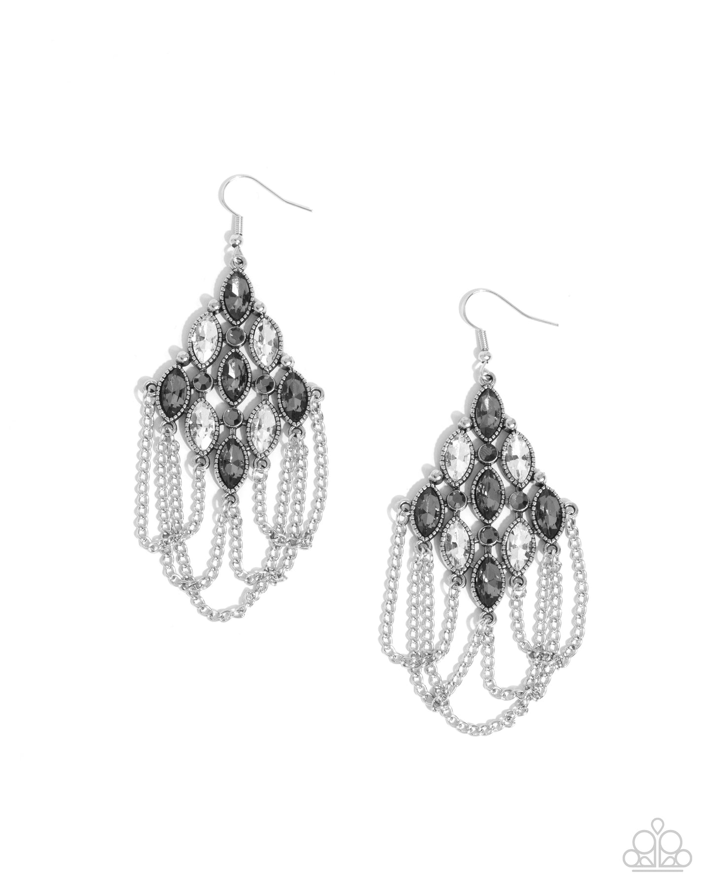 Trenchant Transformation - silver - Paparazzi earrings