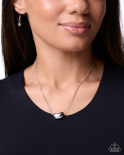 Trendy Talent - silver - Paparazzi necklace