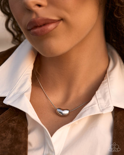 Trendy Talent - silver - Paparazzi necklace
