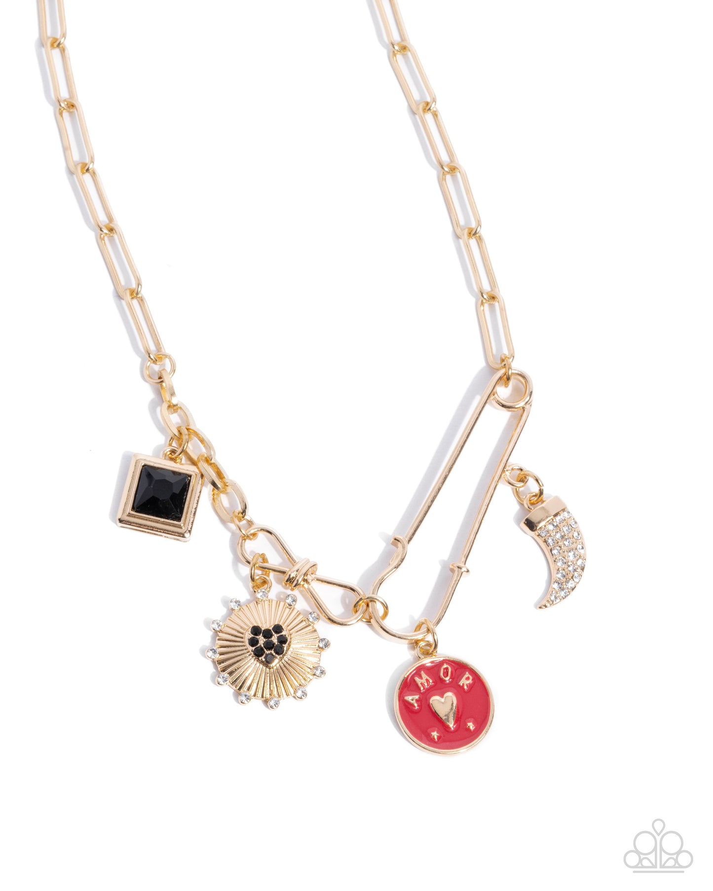 Trendy Trinket - gold - Paparazzi necklace