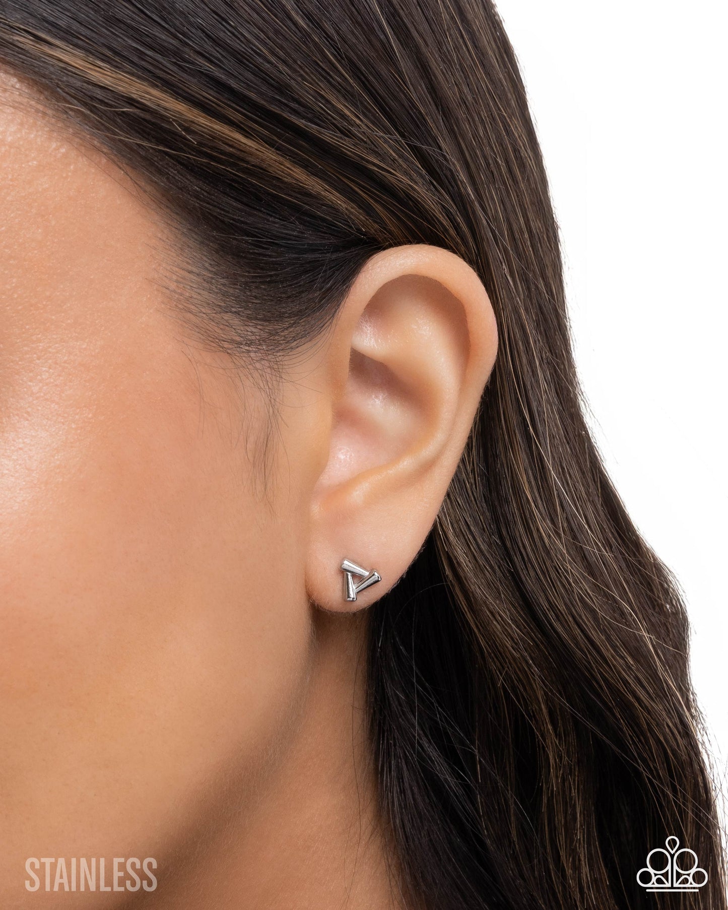 Triad Timeline - silver - Paparazzi earrings