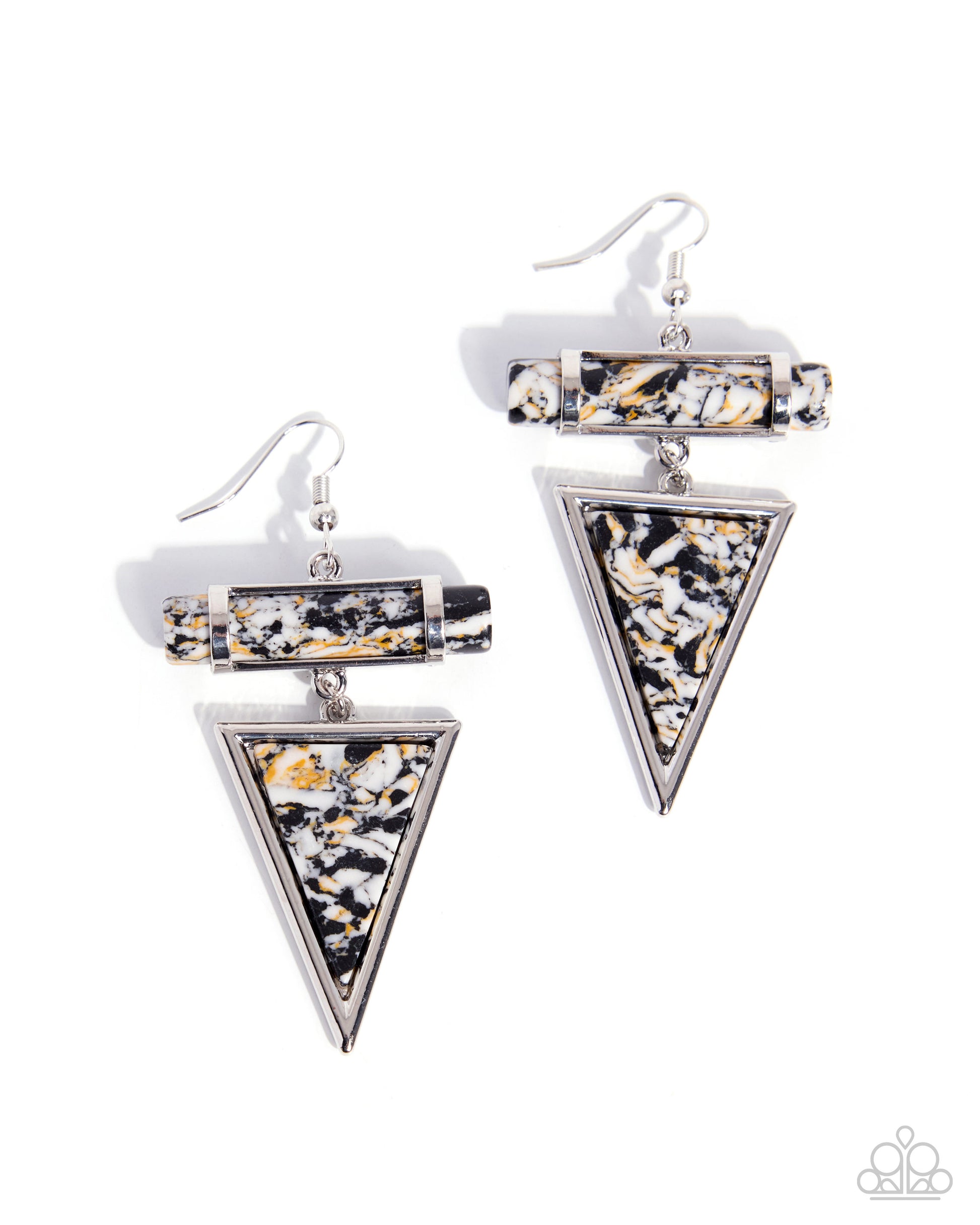 Triangle Tango - multi - Paparazzi earrings