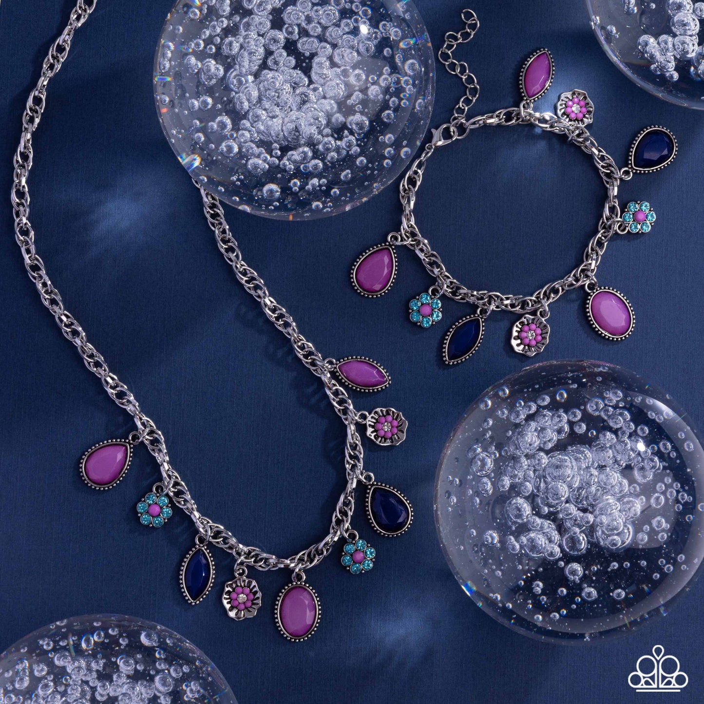 Trim Teardrops - purple - Paparazzi complete set
