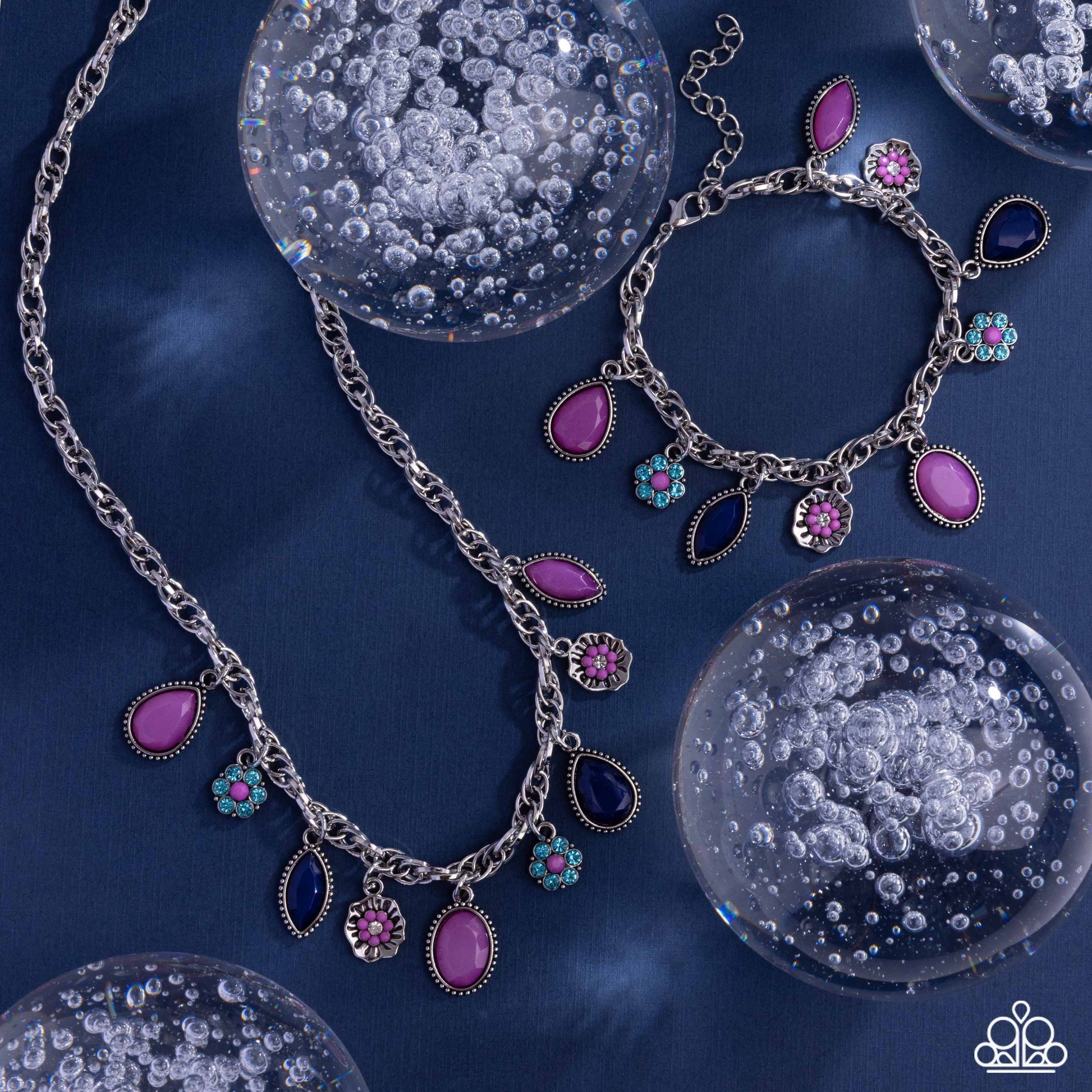 Trim Teardrops - purple - Paparazzi complete set