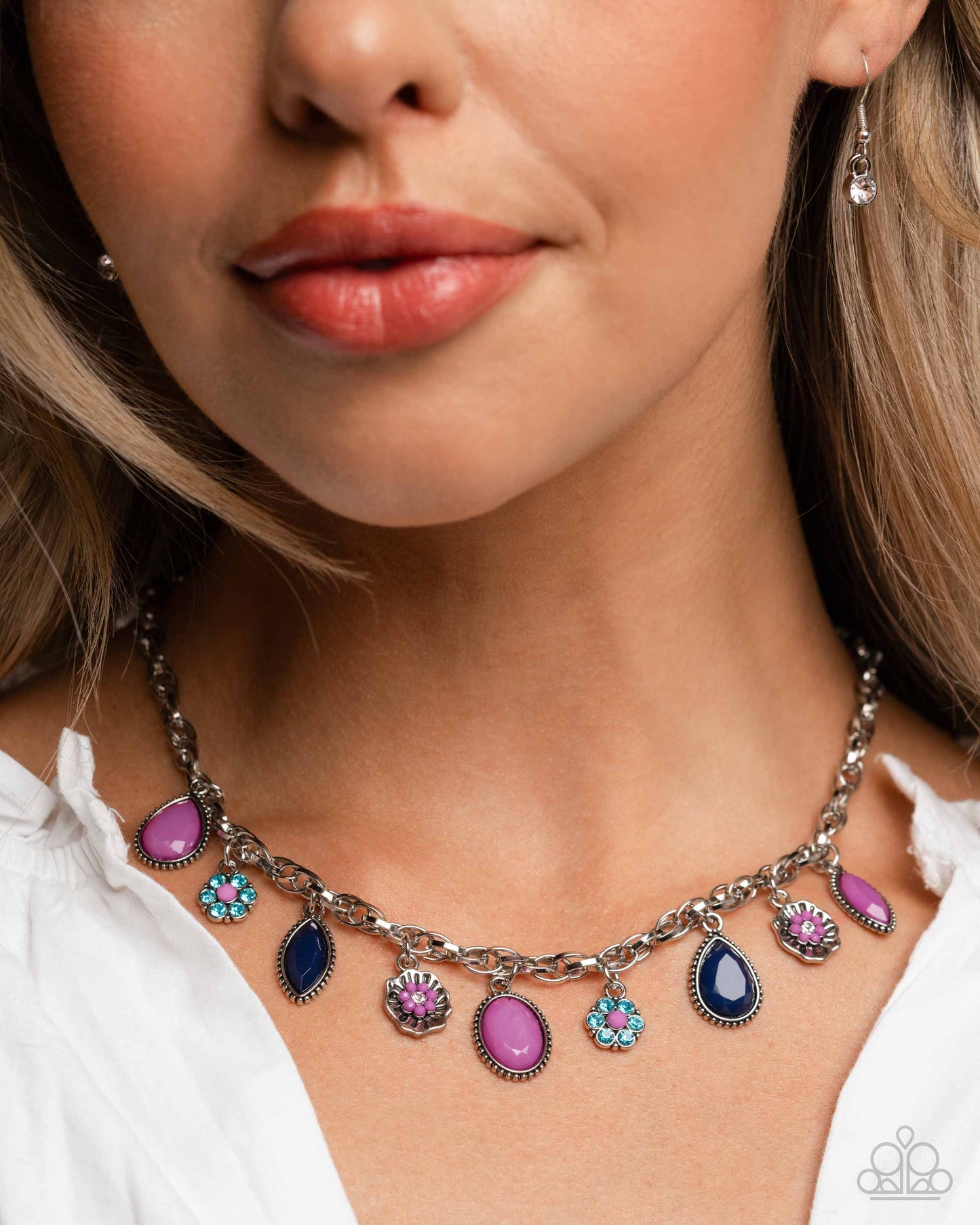 Trim Teardrops - purple - Paparazzi complete set