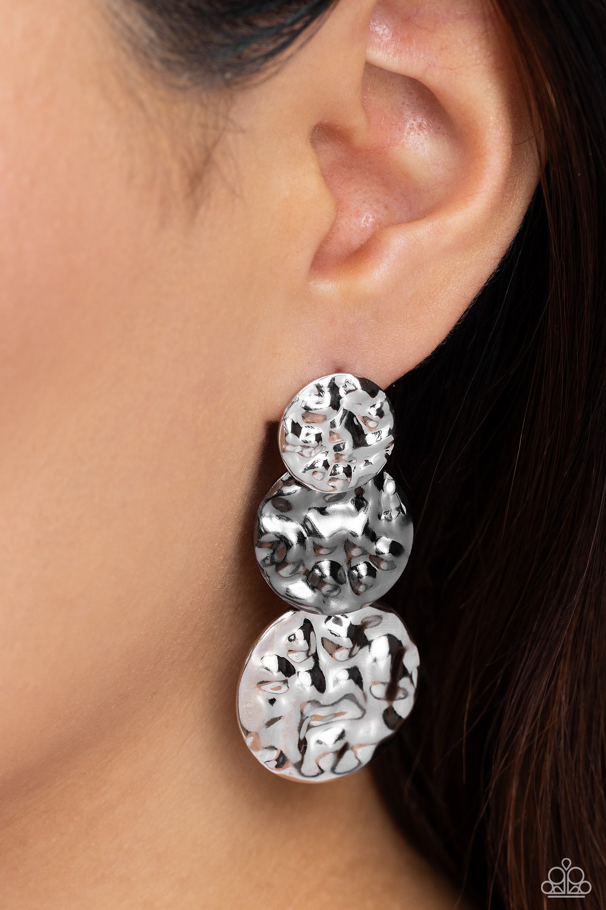 Triple Threat Texture - multi - Paparazzi earrings