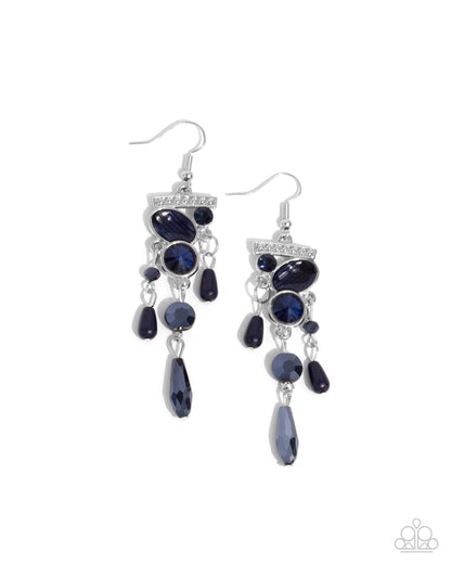 Triumphant Tassel - blue - Paparazzi earrings