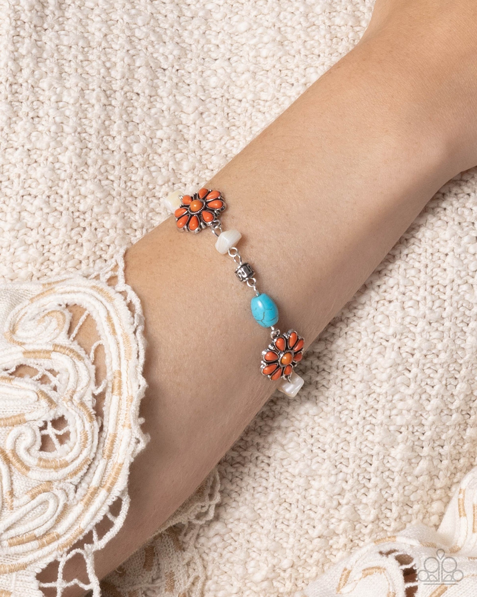 Triumphant Trellis - orange - Paparazzi bracelet