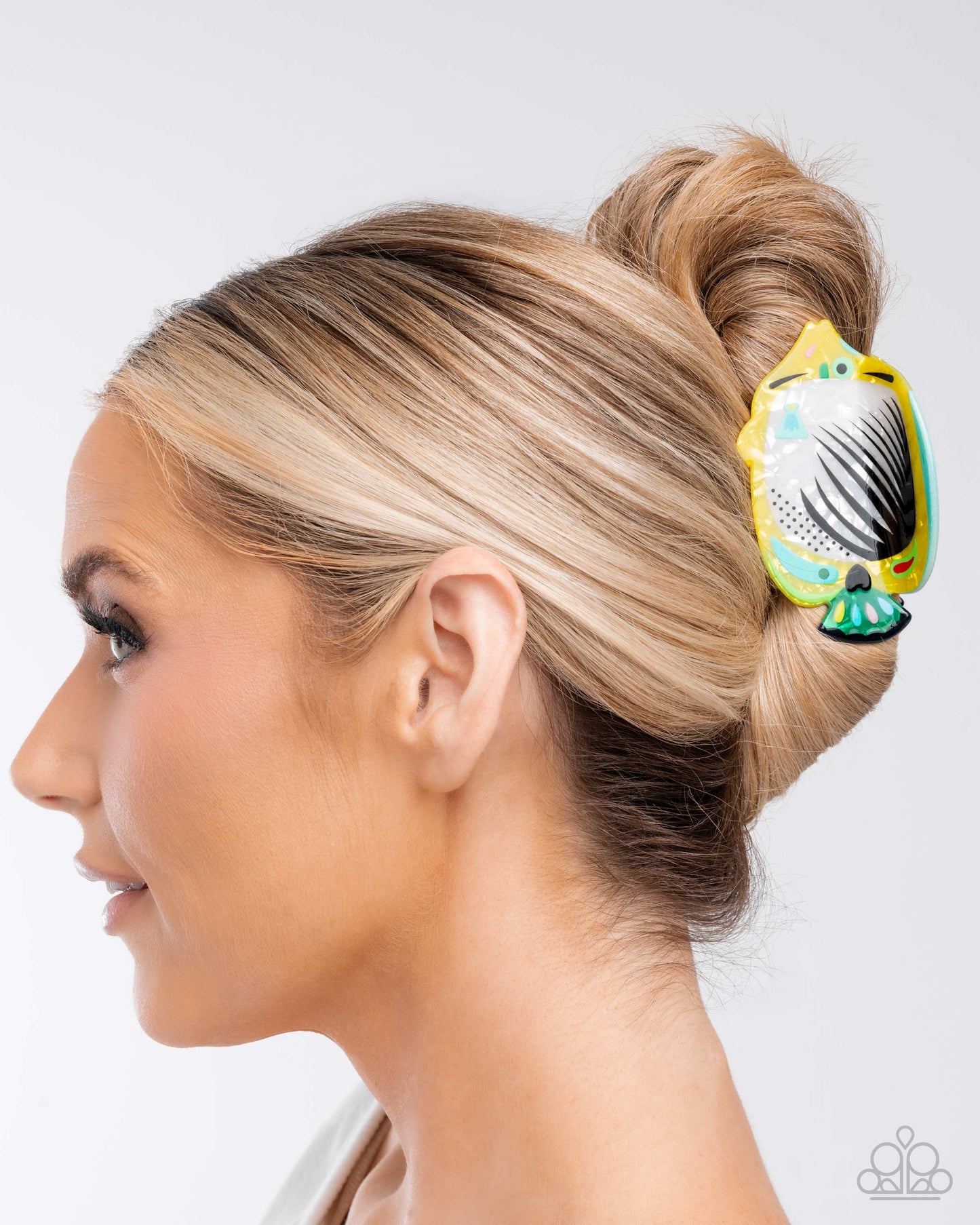 Tropical Tail - yellow - Paparazzi hair clip