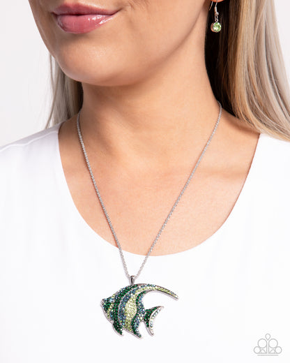 Tropical Talent - green - Paparazzi necklace