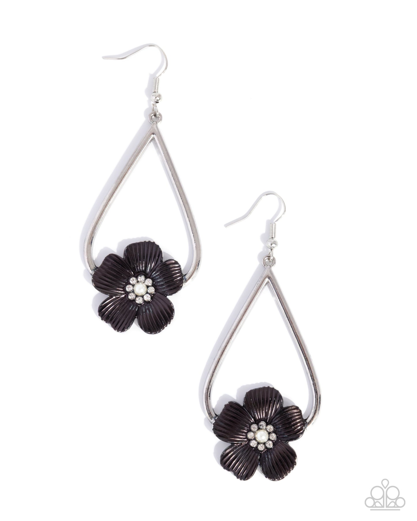 Tropical Teardrop - black - Paparazzi earrings