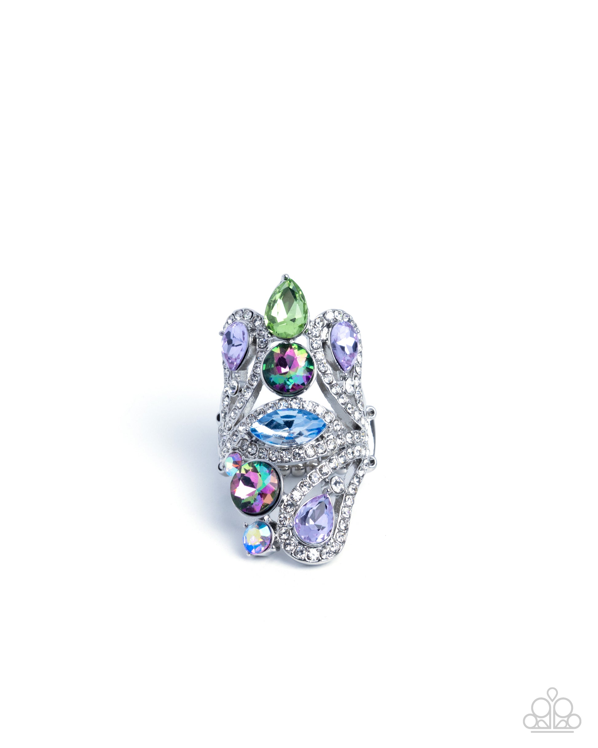 True Teardrops - purple - Paparazzi ring
