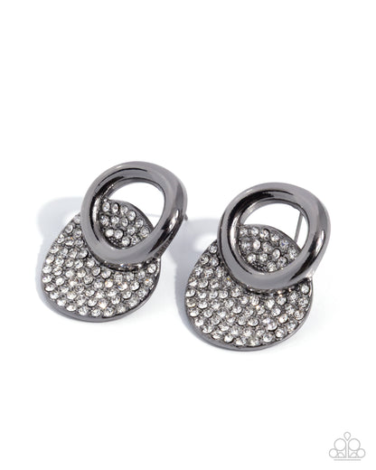 True Twinkle - black - Paparazzi earrings