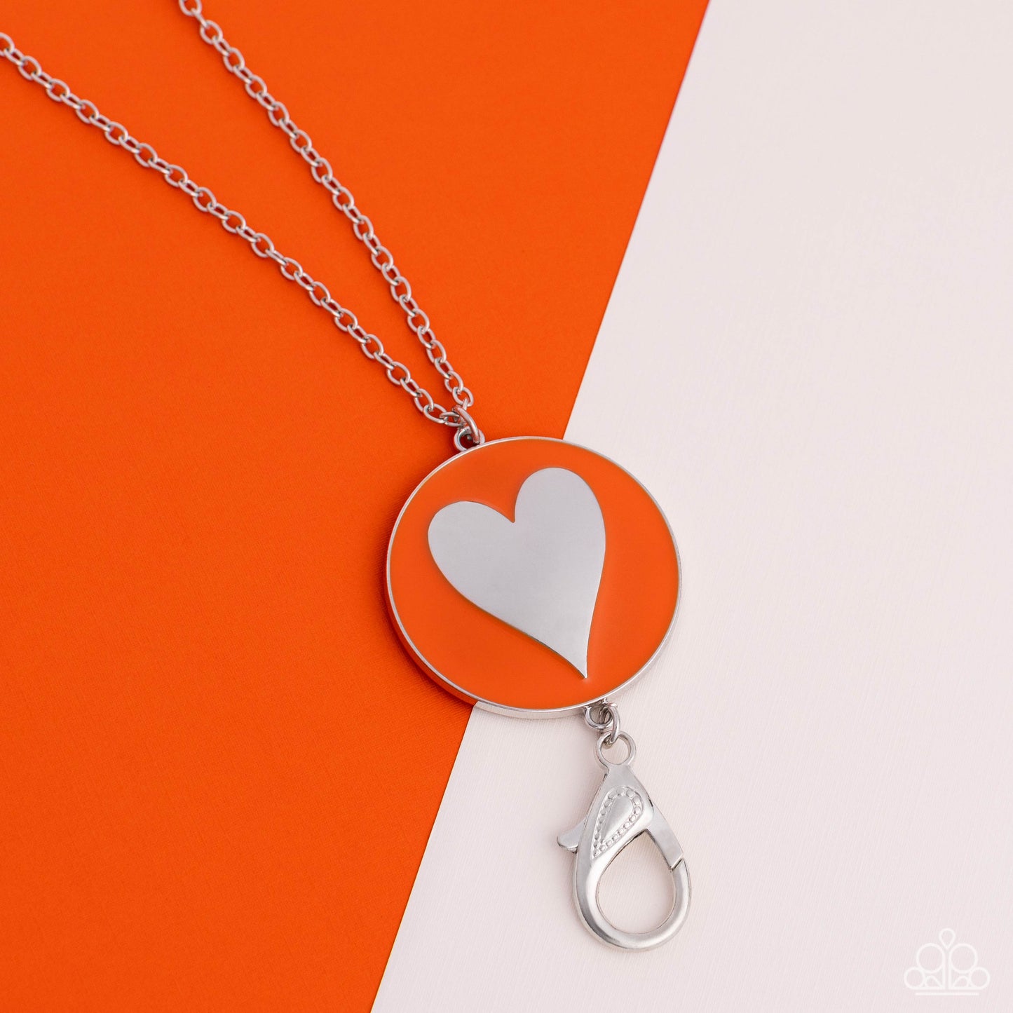 True to Your Heart - orange - Paparazzi LANYARD necklace