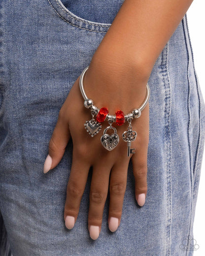 Truly Loveable - red - Paparazzi bracelet