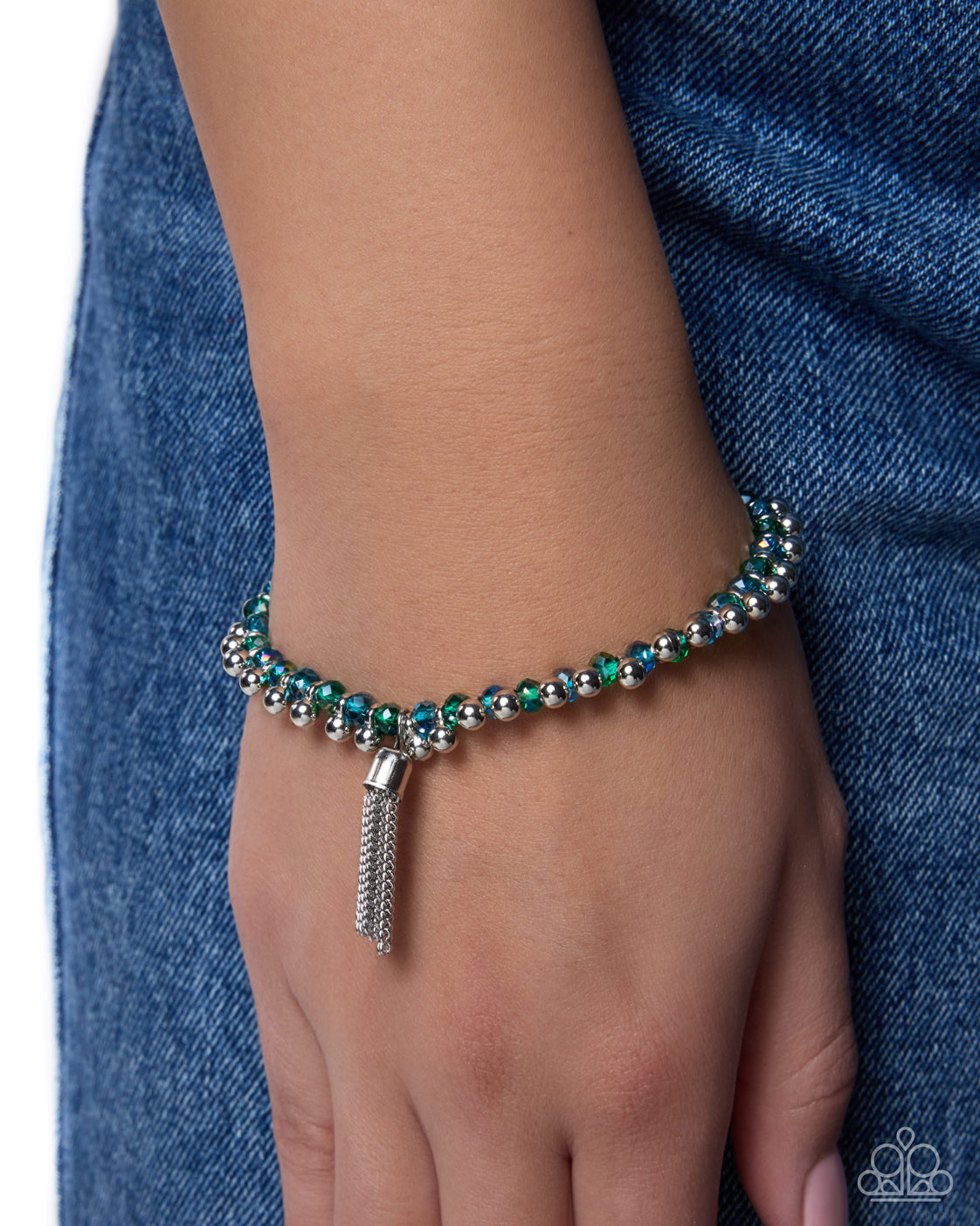 Trustworthy Tassel - green - Paparazzi bracelet