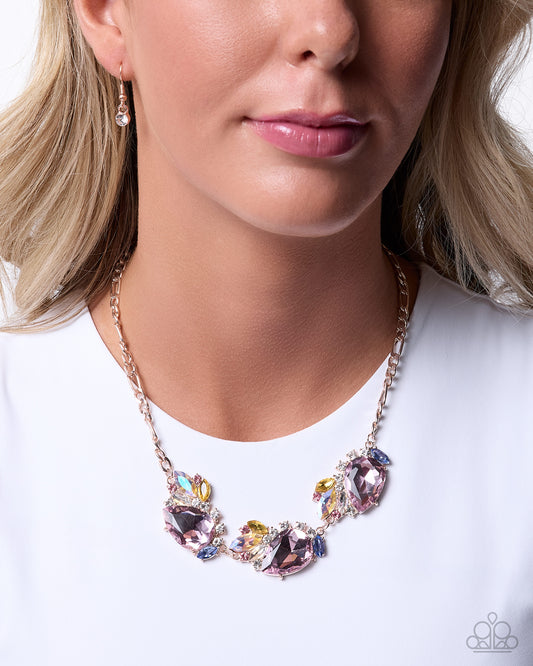 Trusty Teardrops - pink - Paparazzi necklace