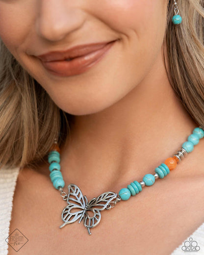 Try As I FLIGHT - blue - Paparazzi necklace