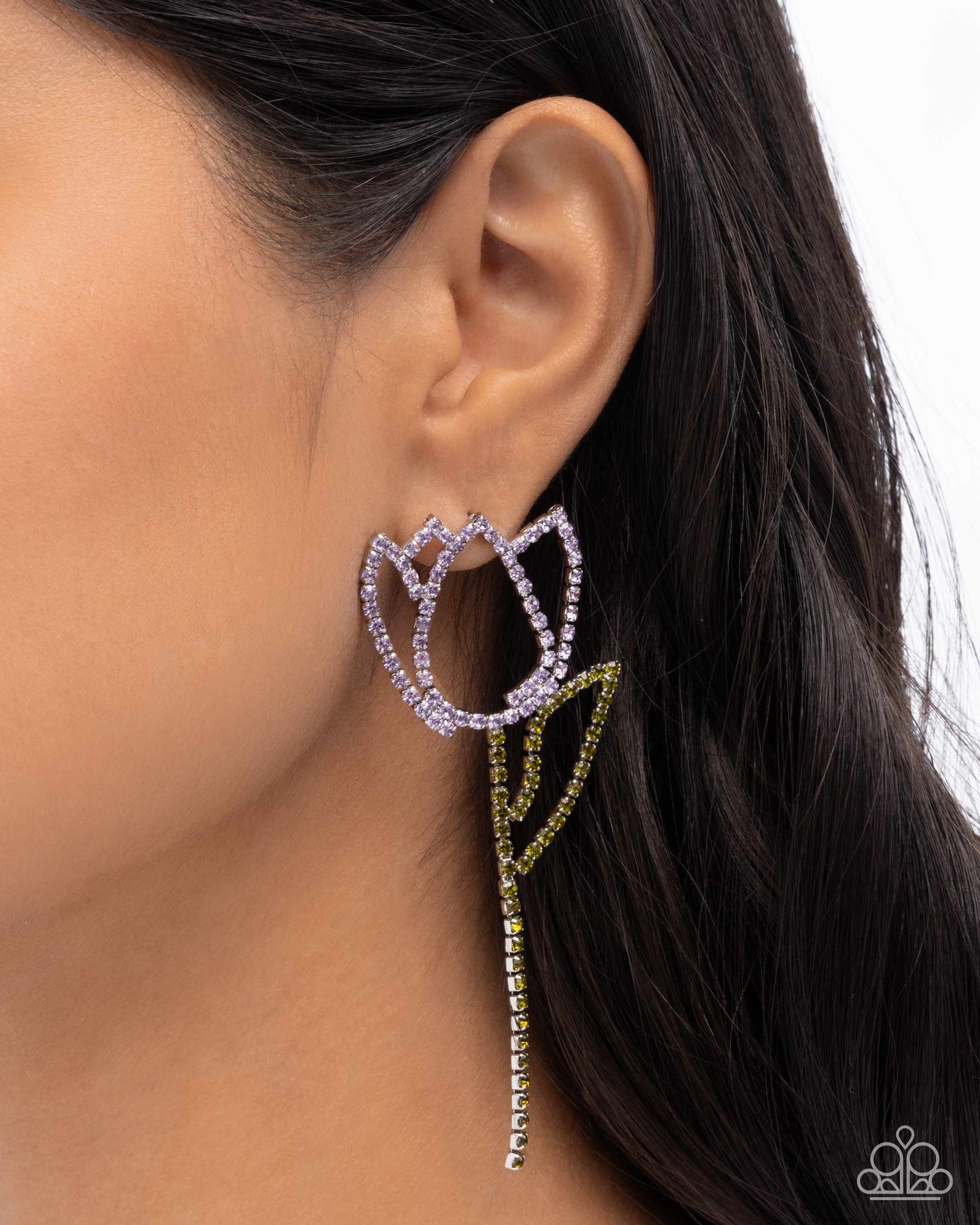Tulip Transcendence - purple - Paparazzi earrings